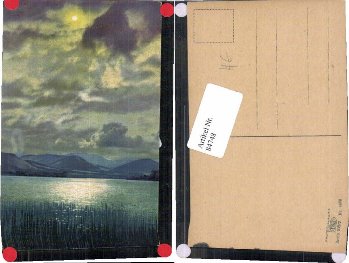 84748,Photochromie Ser. 287-4423 Ufer am See Wolken