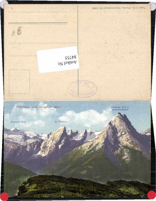 84755,Watzmann b. Berchtesgaden Purger Co 10837