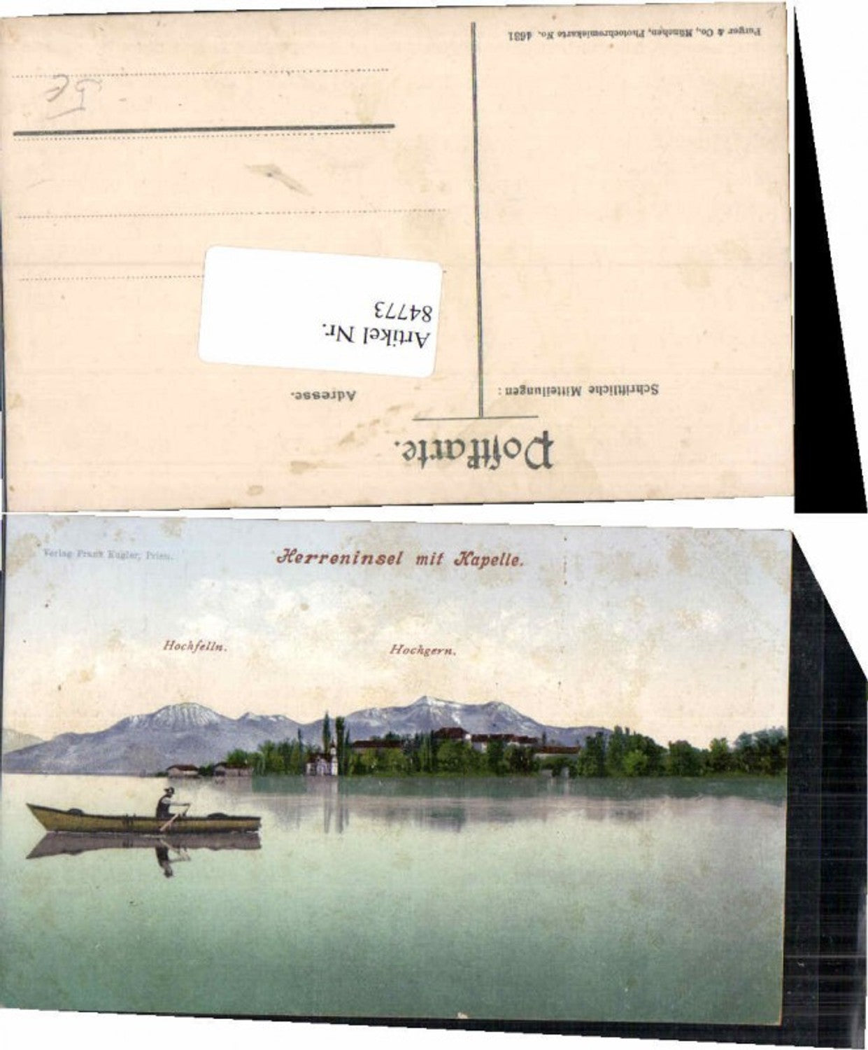 84773,Herreninsel Chiemsee Kapelle Boot Purger Co 4631