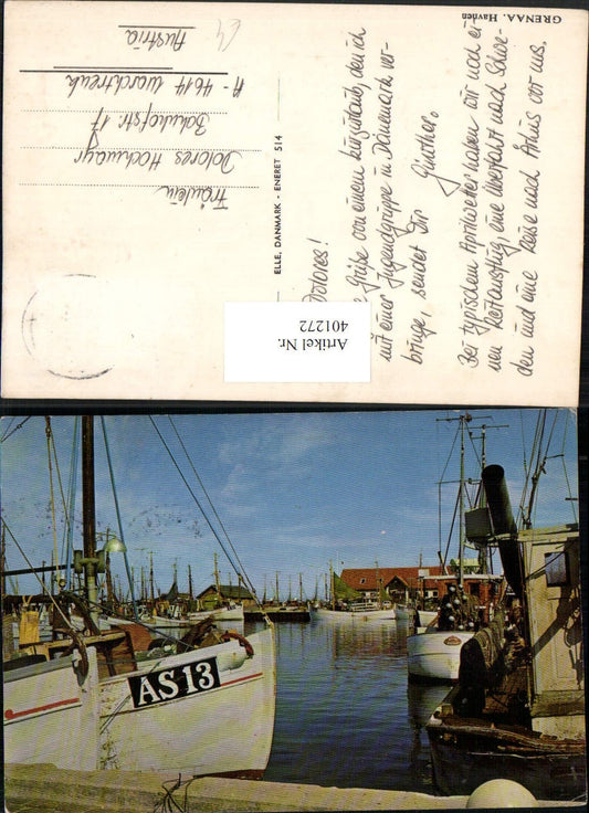 401272,Denmark Grenaa Havnen Hafen Boote