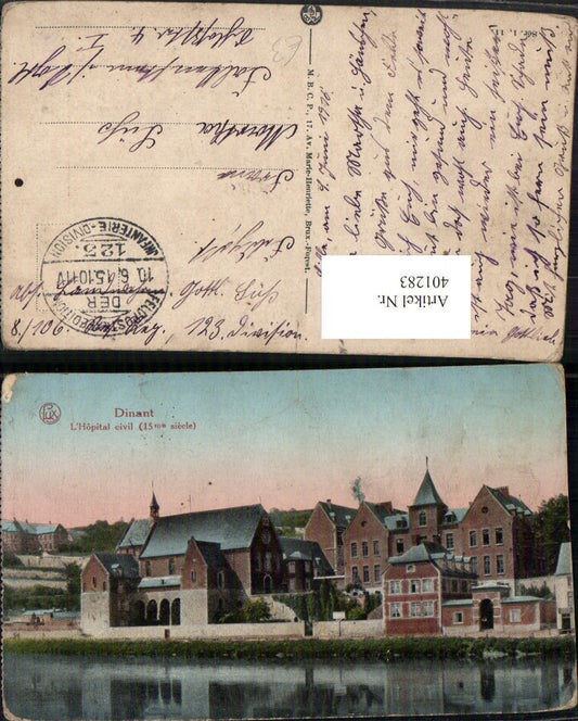 401283,Belgium Dinant L'Hopital civil Hospital Krankenhaus