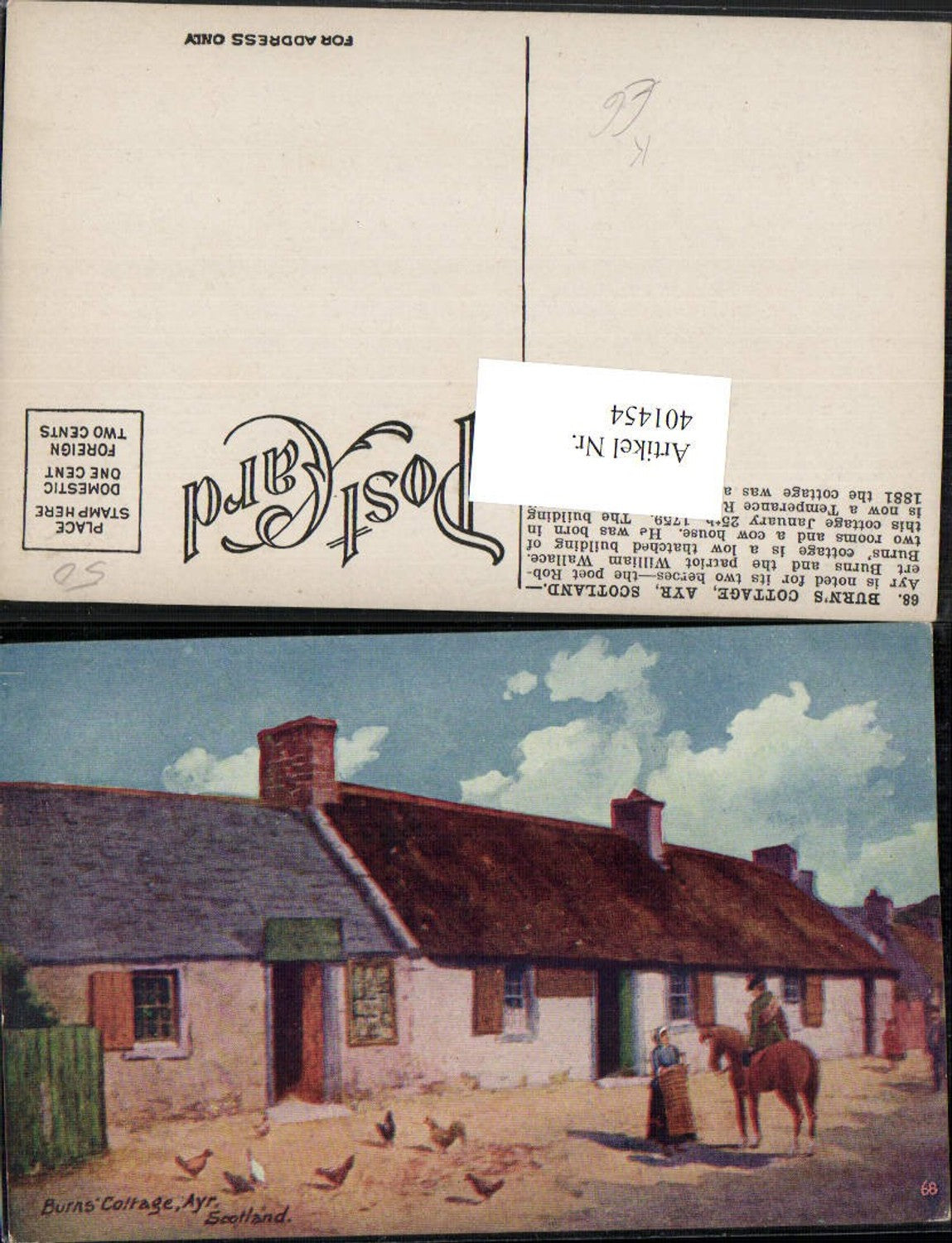 Alte Ansichtskarte – Old Postcard