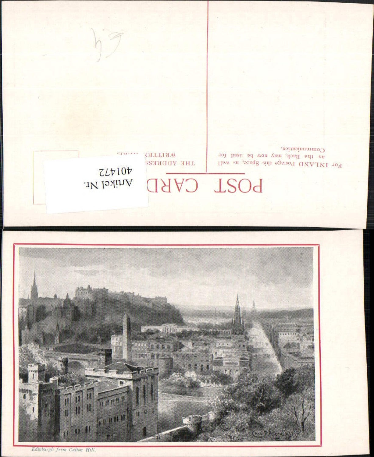 Alte Ansichtskarte – Old Postcard
