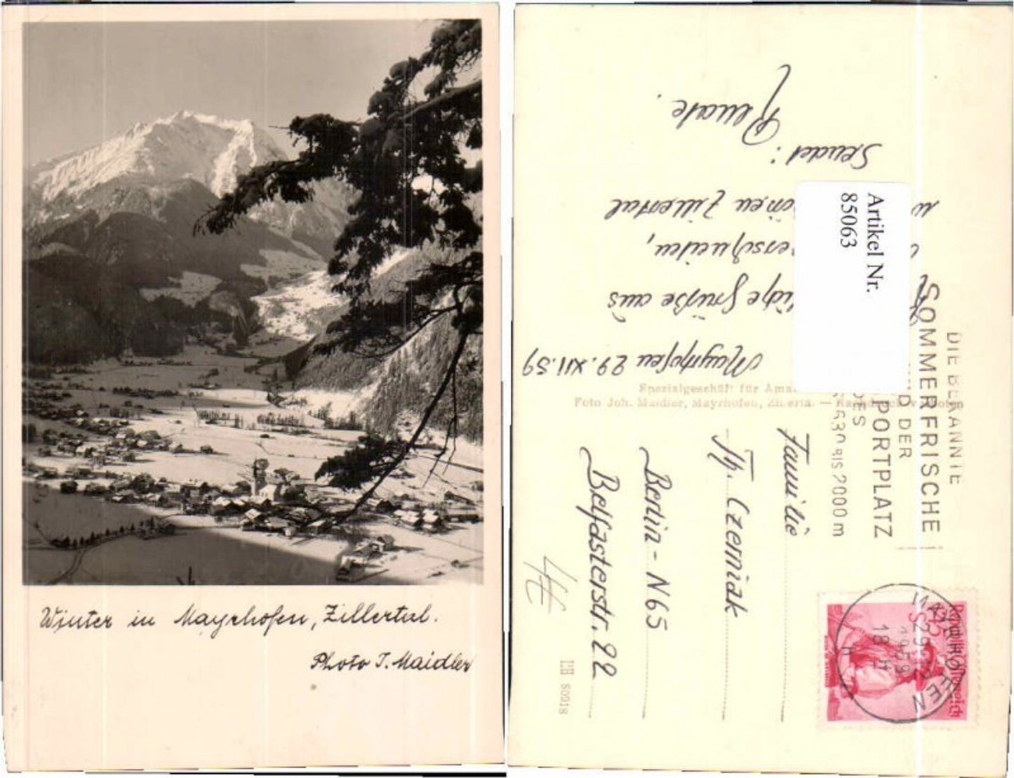 Alte Ansichtskarte – Old Postcard