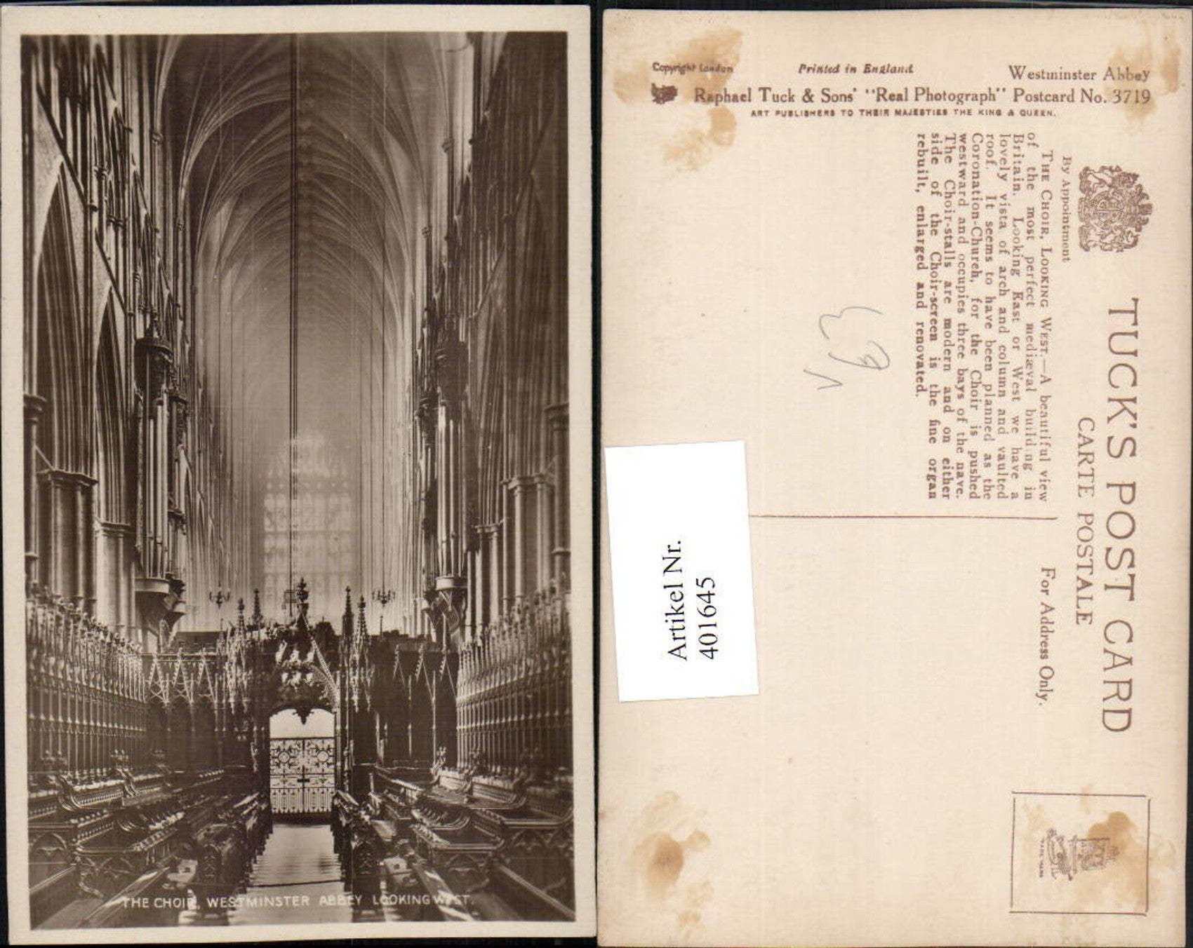 Alte Ansichtskarte – Old Postcard