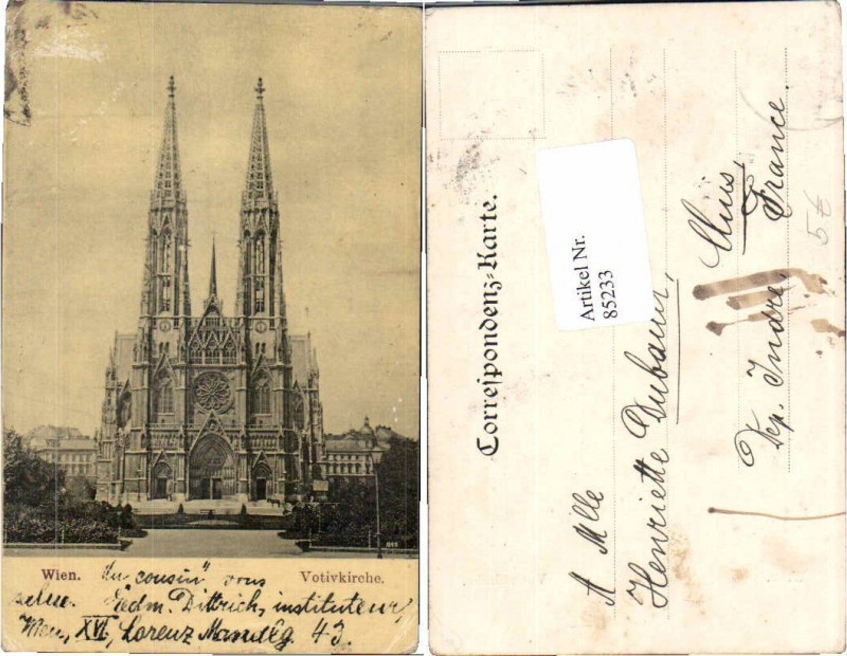 Alte Ansichtskarte – Old Postcard