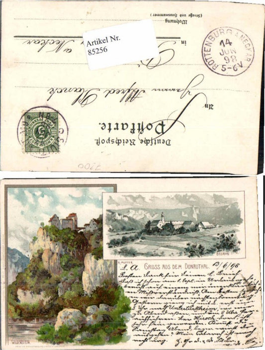 85256,Litho Donauthal K. Mutter Wildenstein Beuron