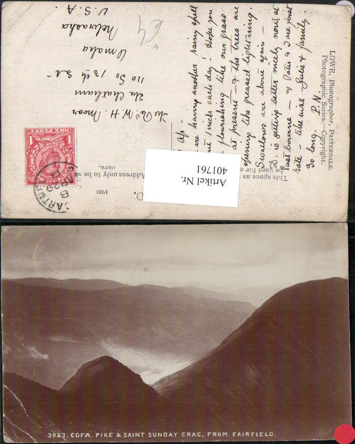 Alte Ansichtskarte – Old Postcard