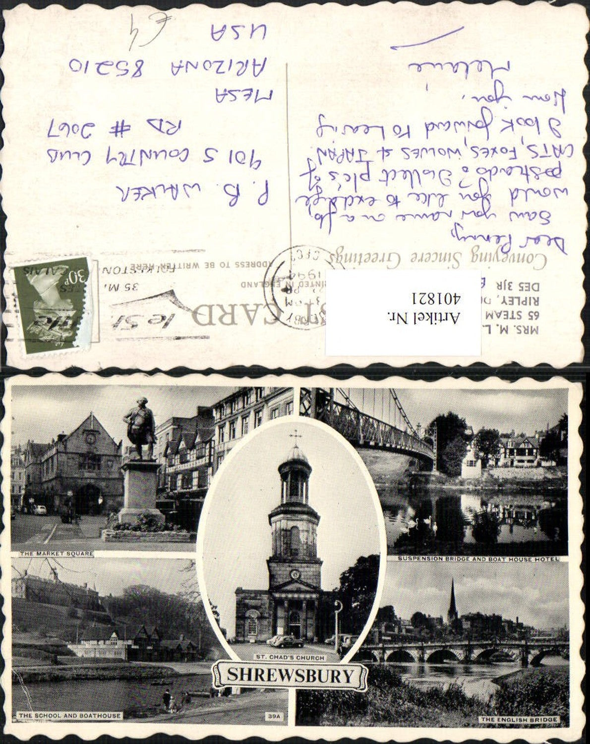 Alte Ansichtskarte – Old Postcard