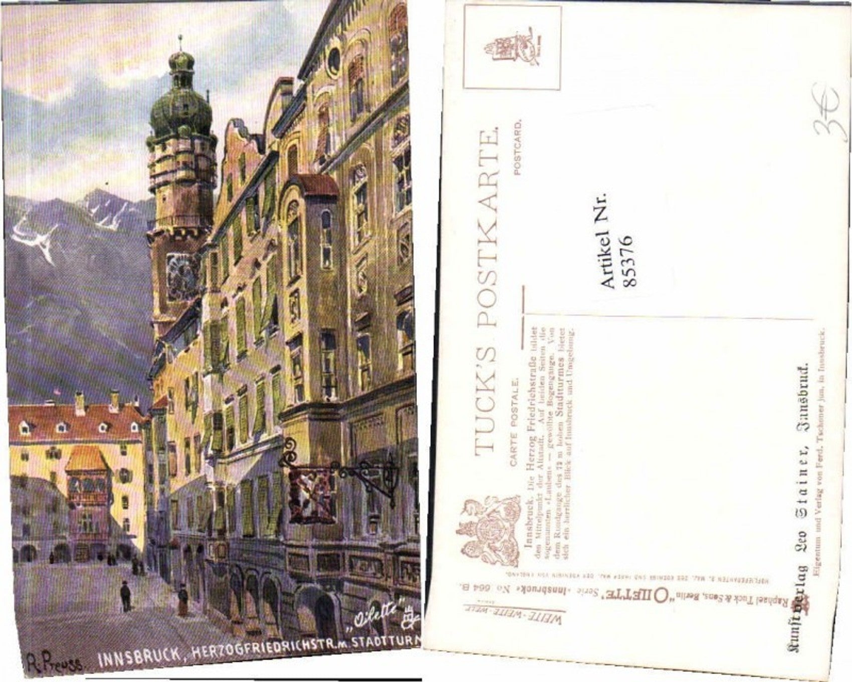 Alte Ansichtskarte – Old Postcard