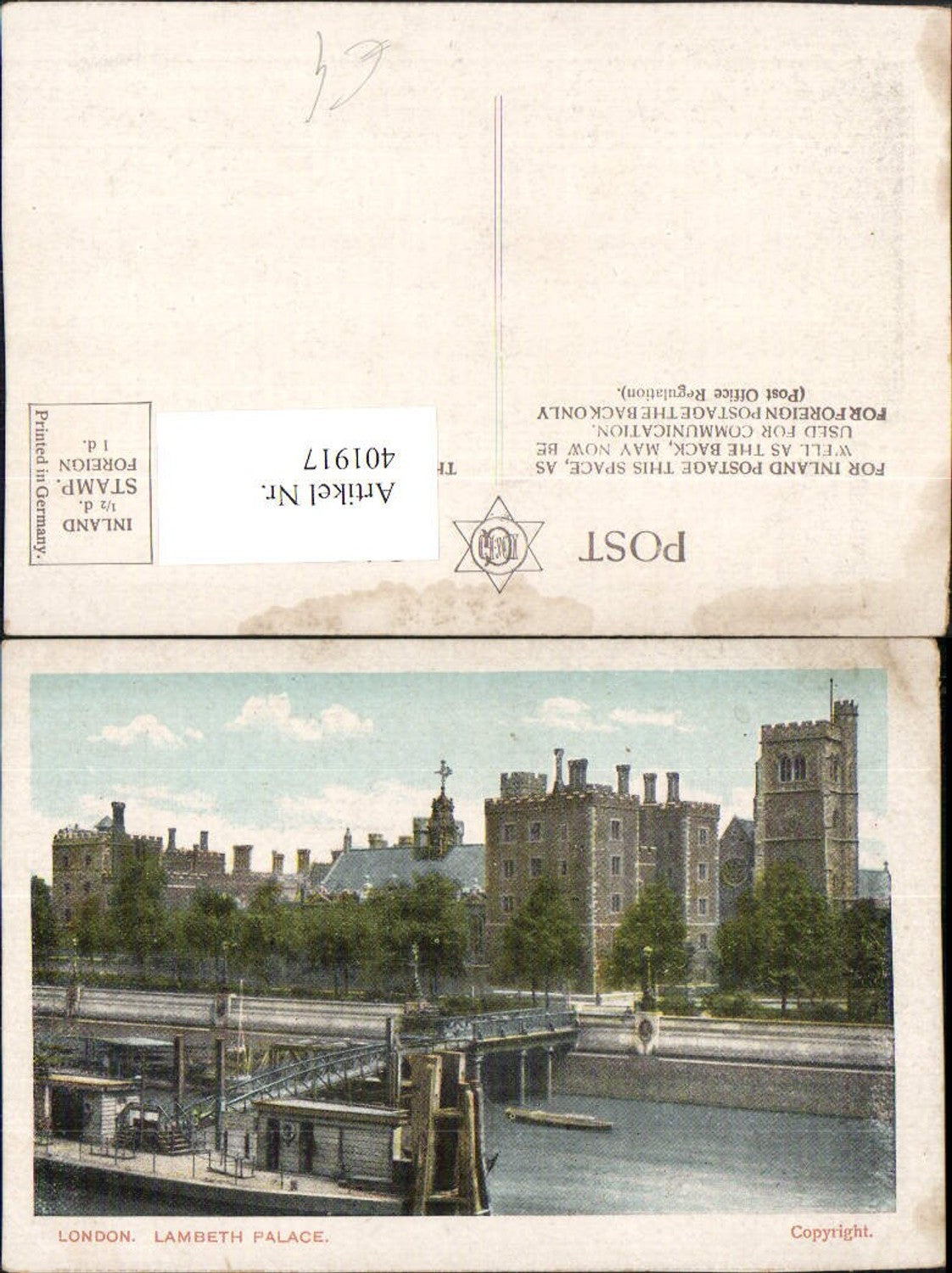 Alte Ansichtskarte – Old Postcard