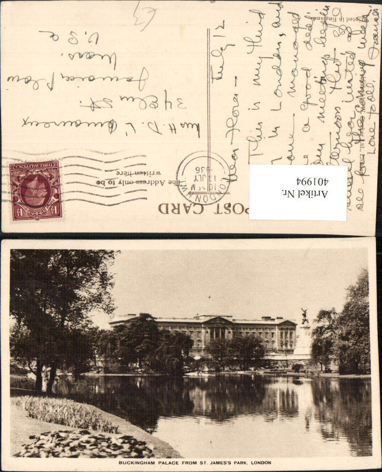 Alte Ansichtskarte – Old Postcard