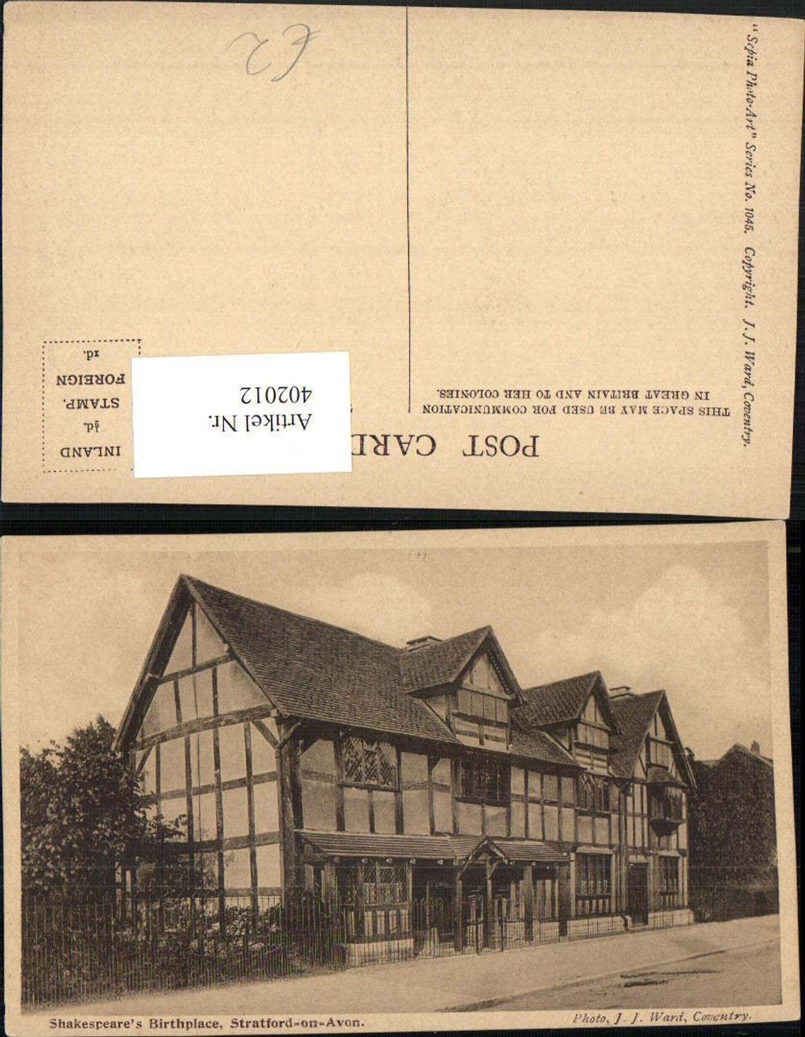 Alte Ansichtskarte – Old Postcard