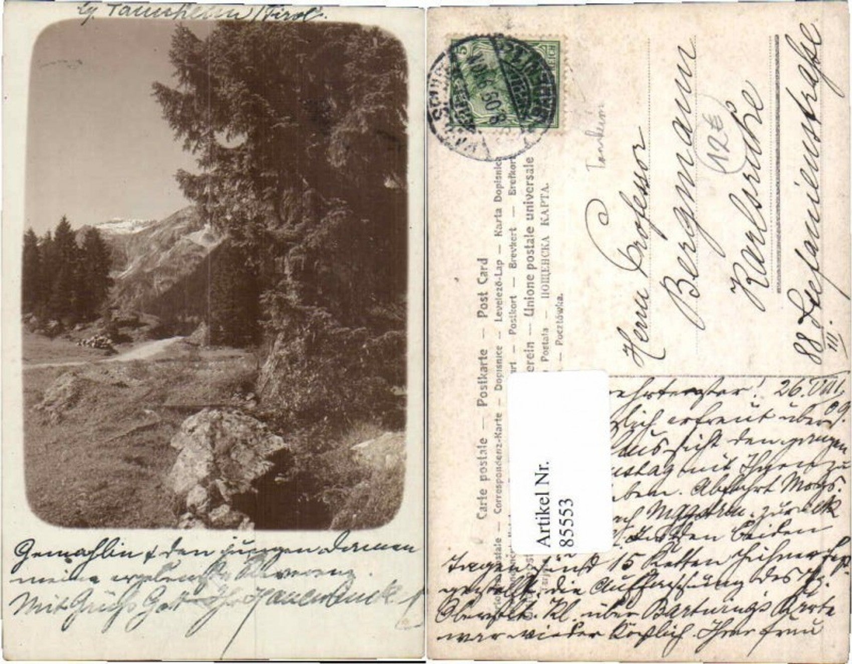 Alte Ansichtskarte – Old Postcard