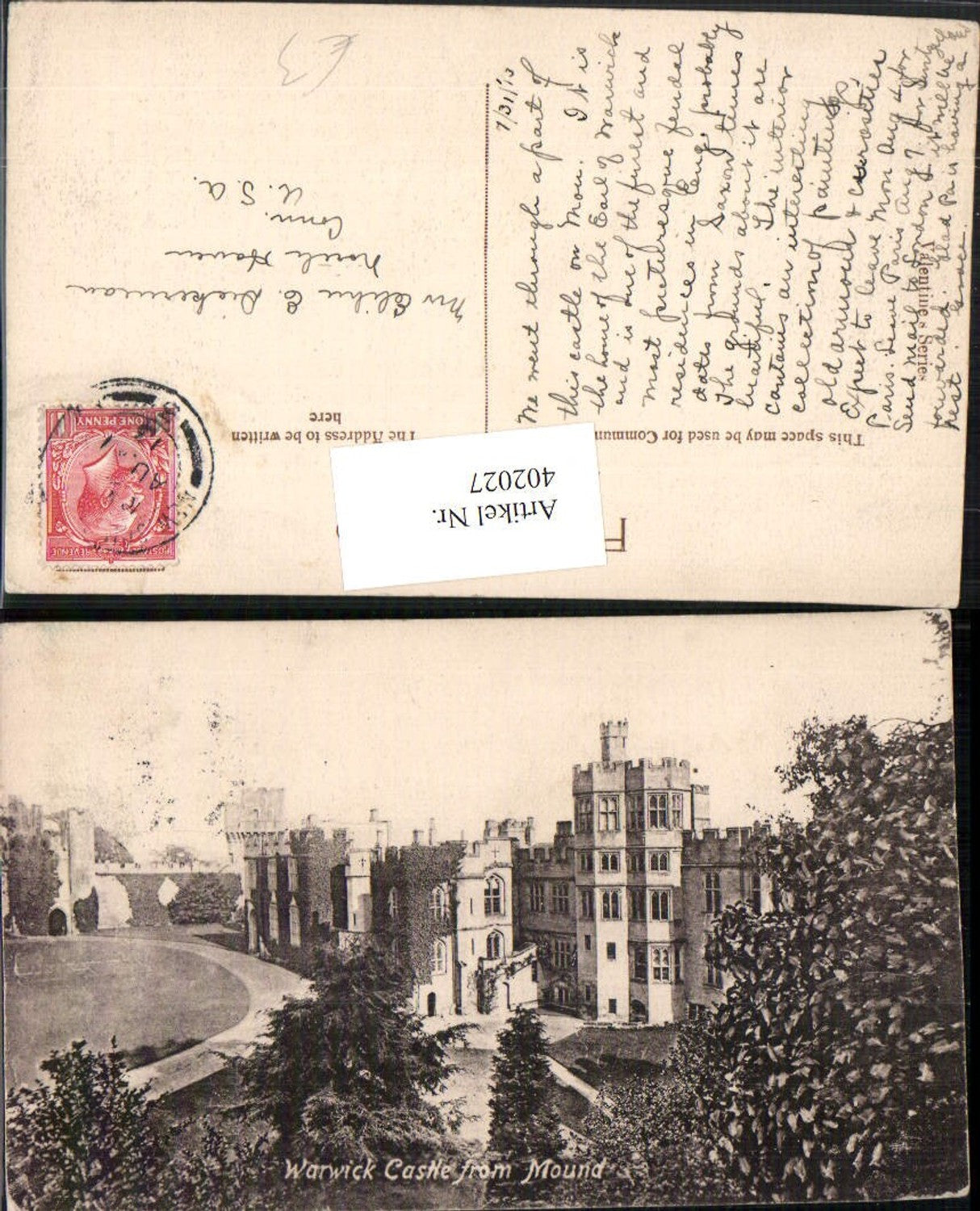 Alte Ansichtskarte – Old Postcard