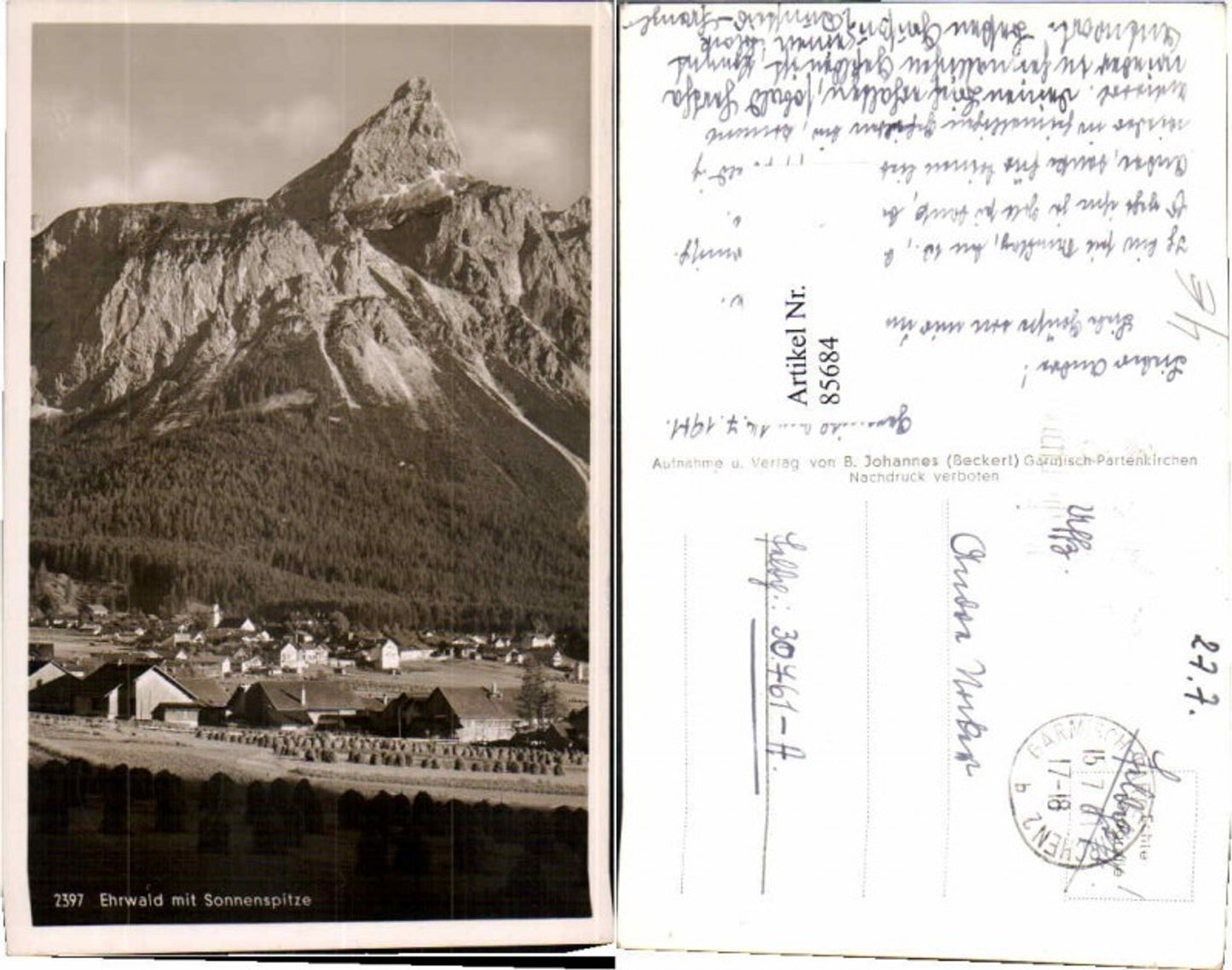Alte Ansichtskarte – Old Postcard