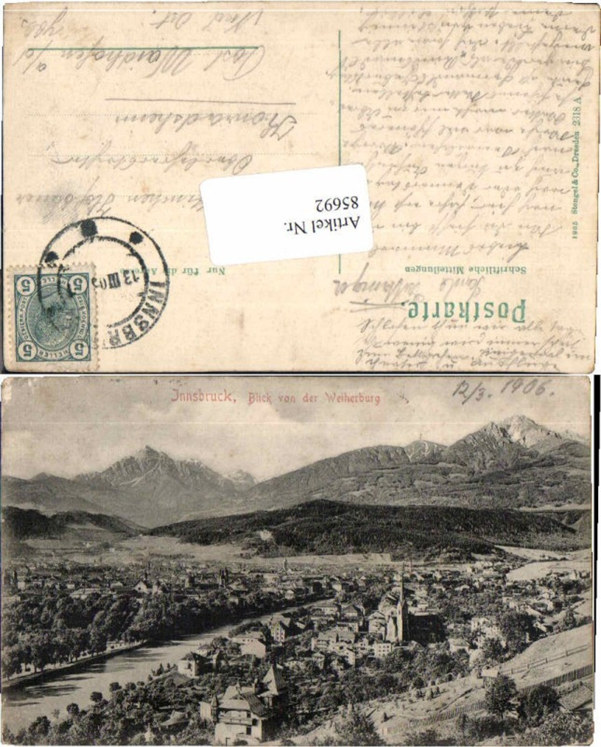 Alte Ansichtskarte – Old Postcard