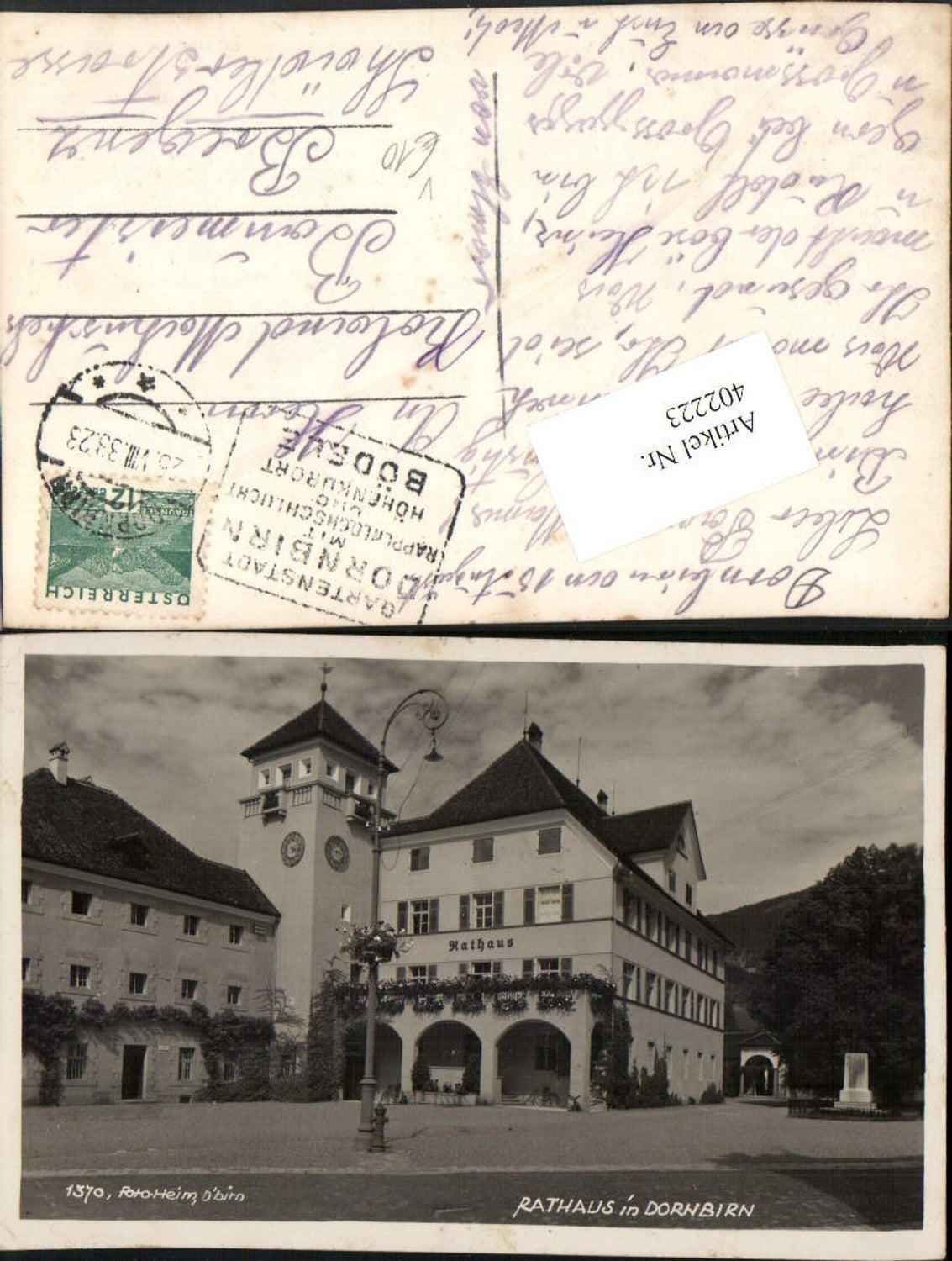 Alte Ansichtskarte – Old Postcard