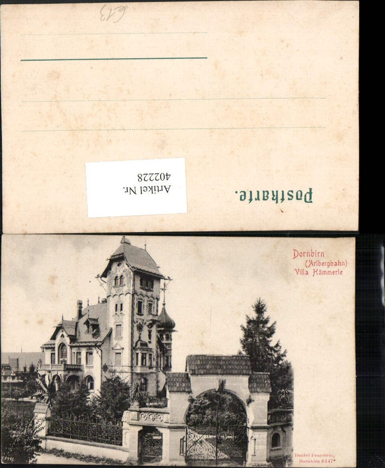 Alte Ansichtskarte – Old Postcard