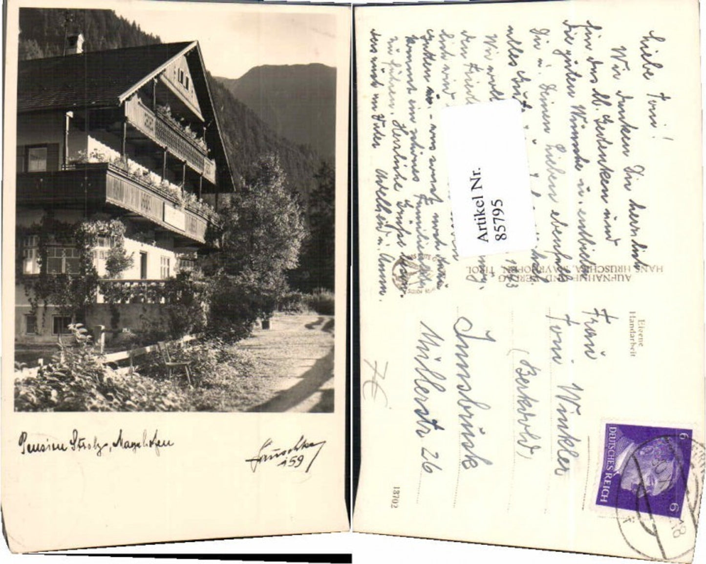 Alte Ansichtskarte – Old Postcard