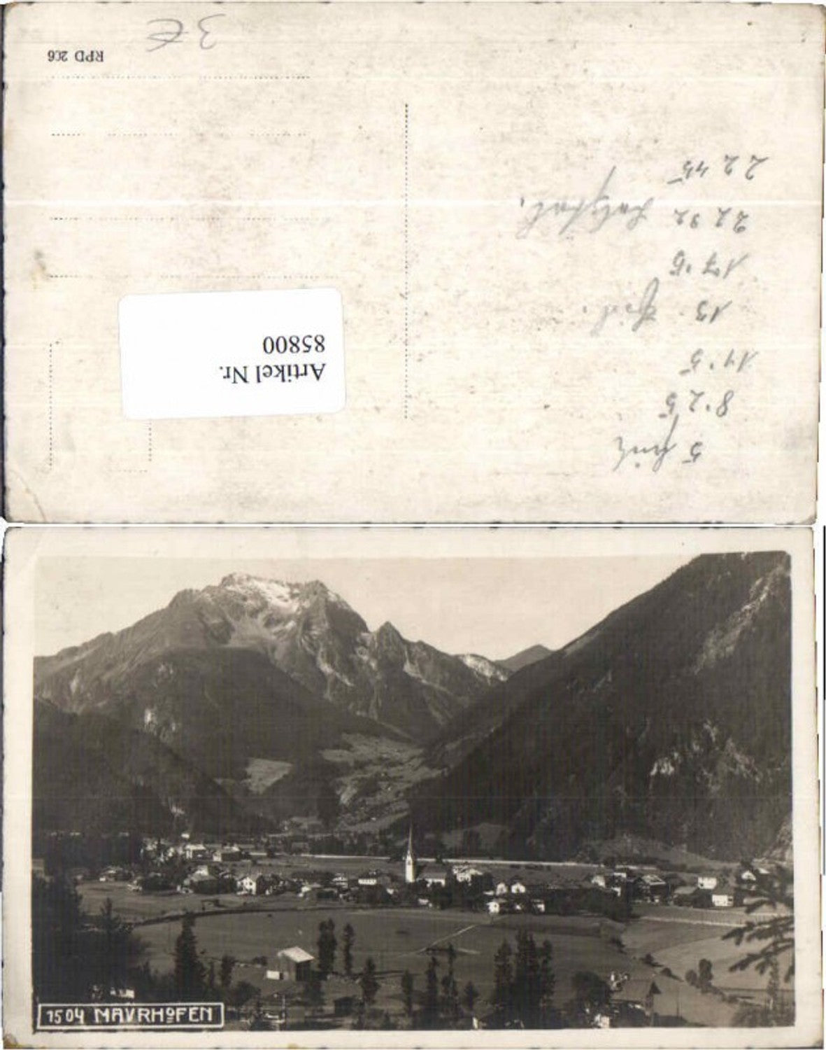 Alte Ansichtskarte – Old Postcard