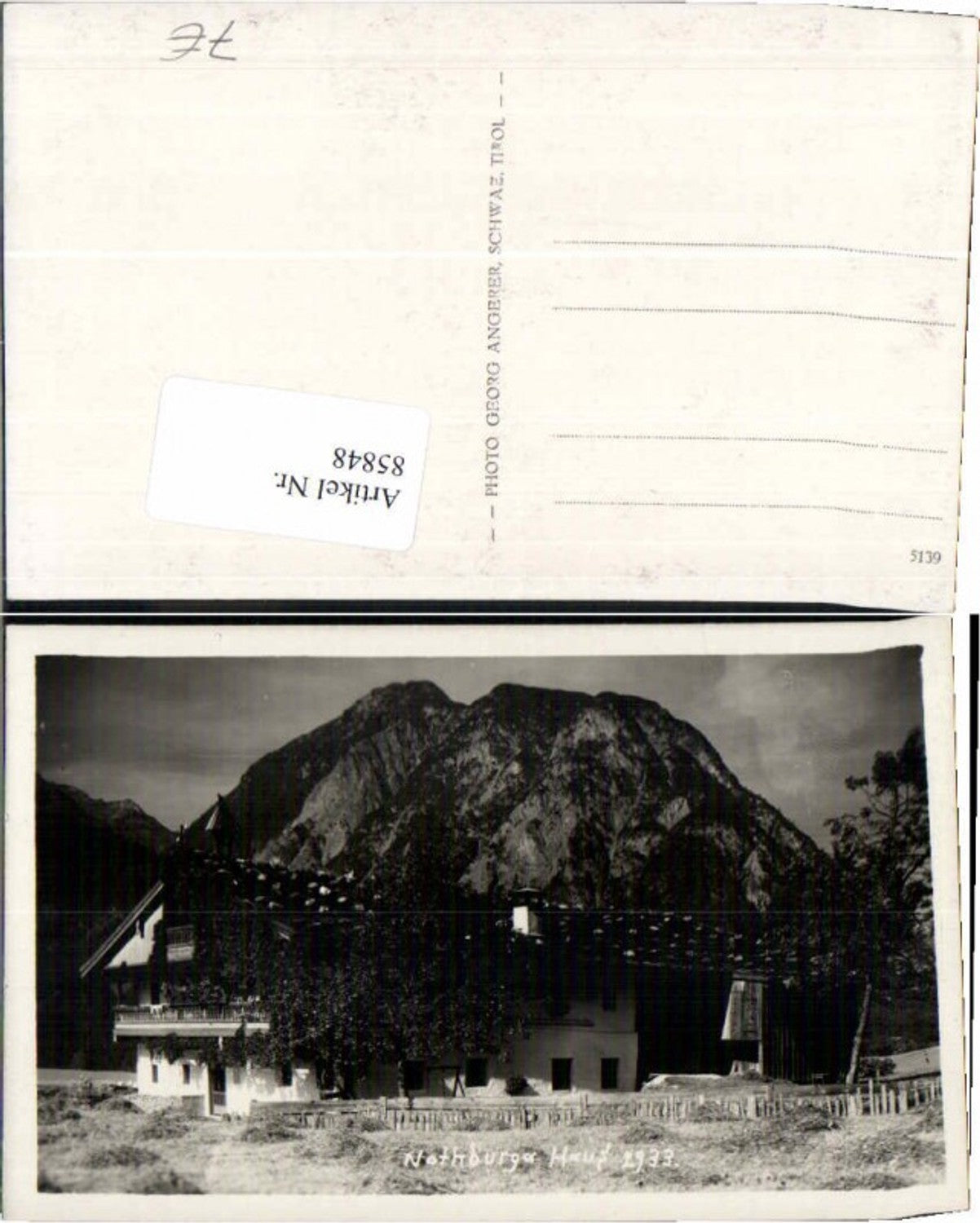 Alte Ansichtskarte – Old Postcard