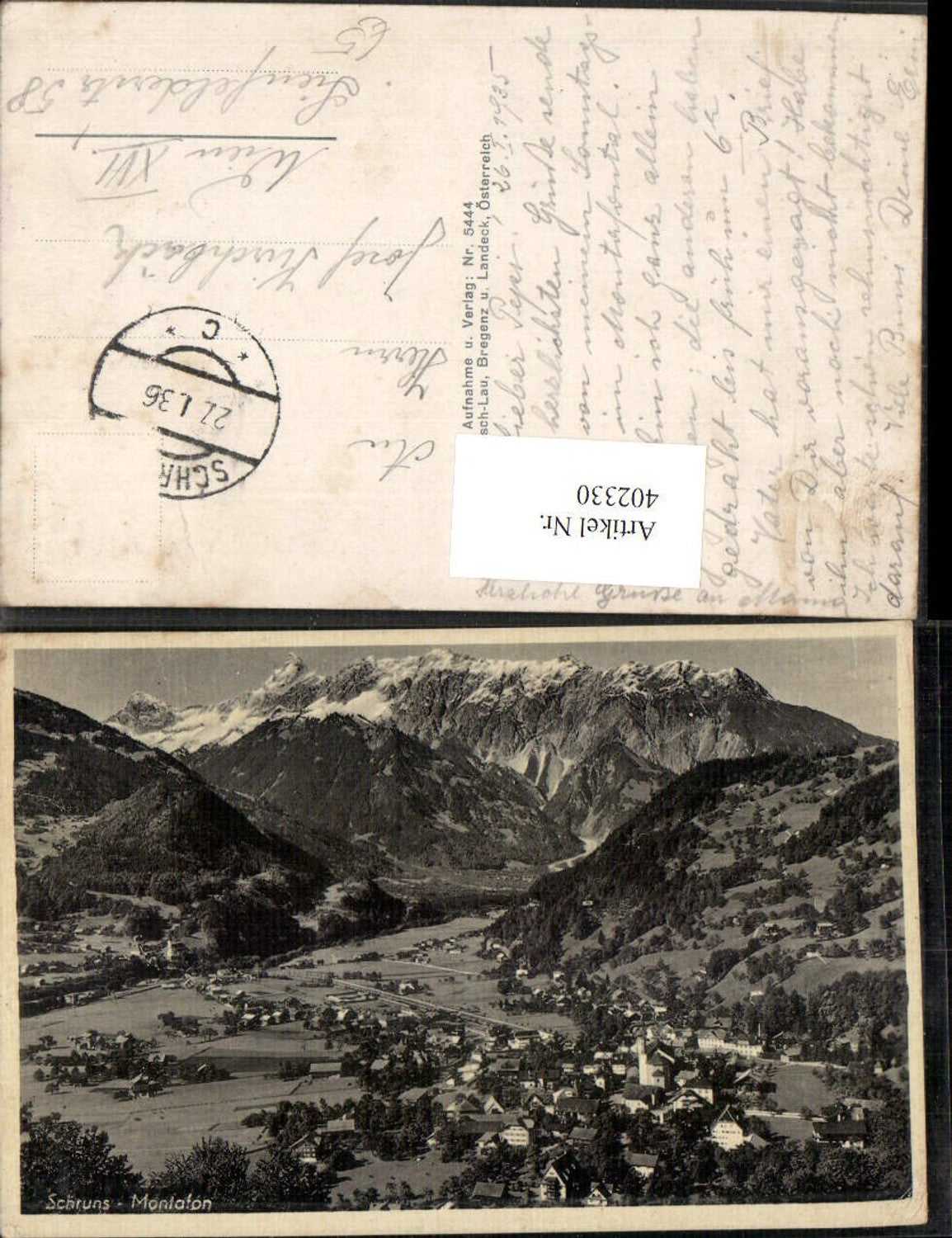 Alte Ansichtskarte – Old Postcard