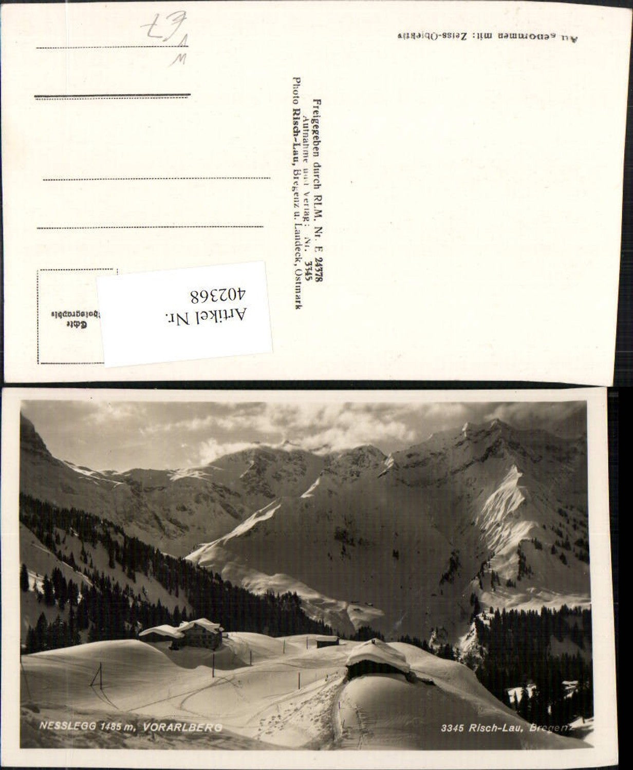 Alte Ansichtskarte – Old Postcard