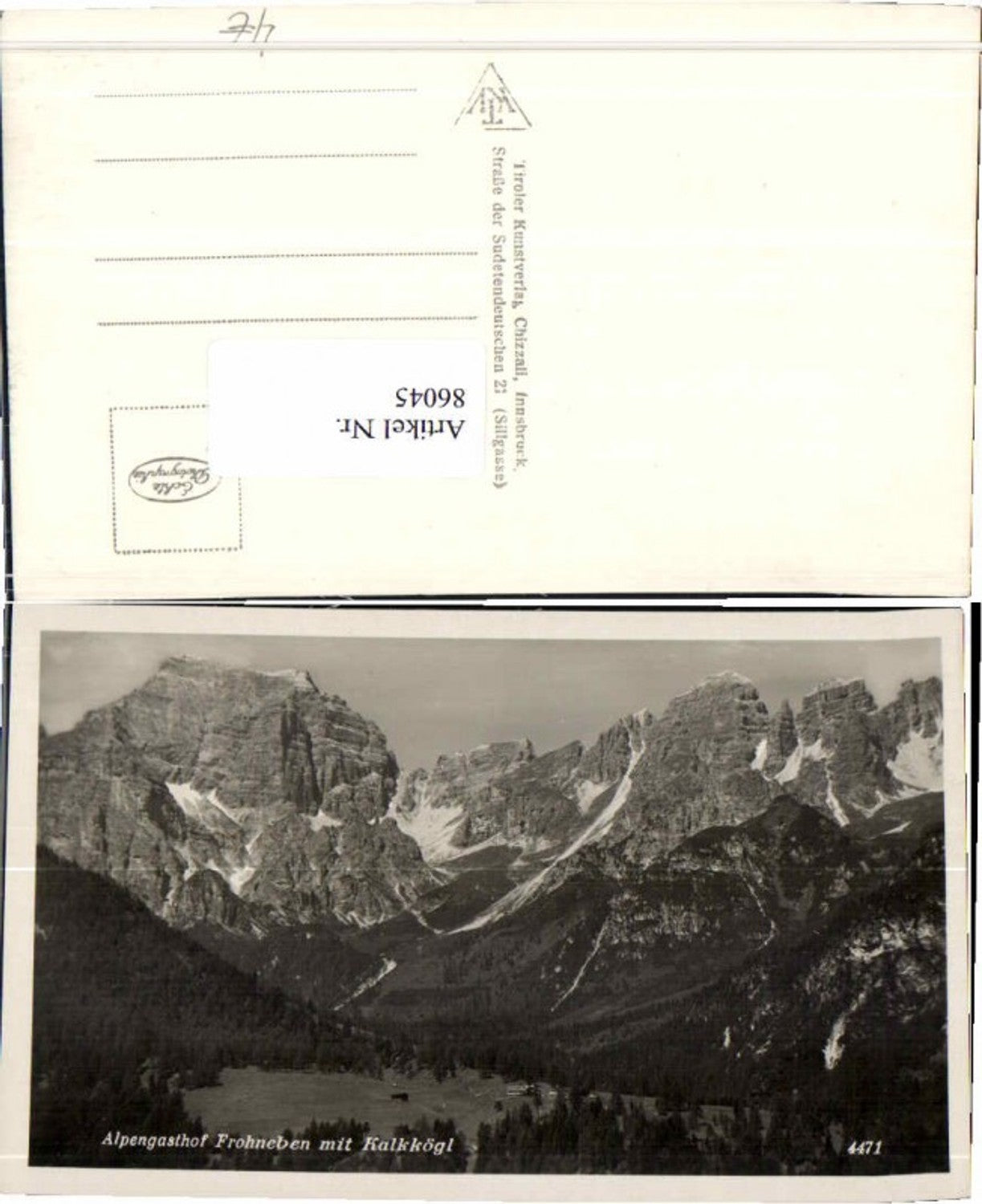 Alte Ansichtskarte – Old Postcard