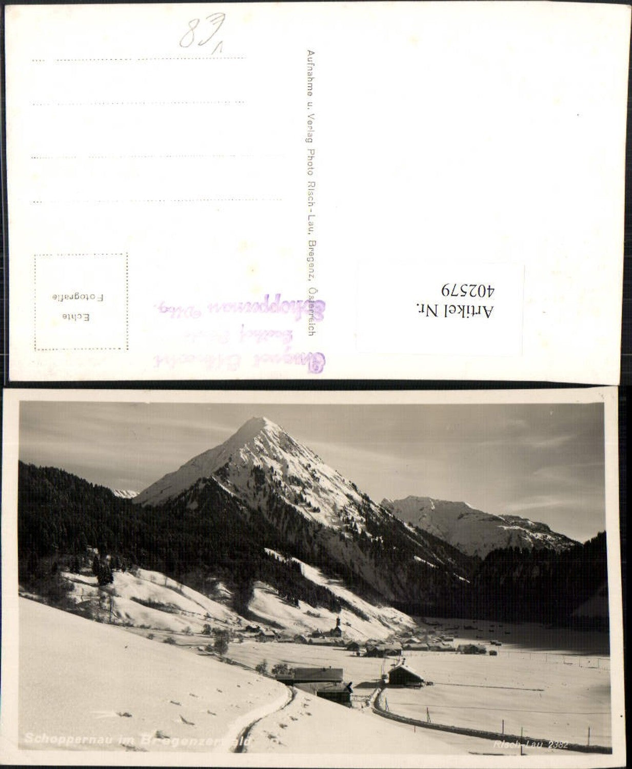 Alte Ansichtskarte – Old Postcard