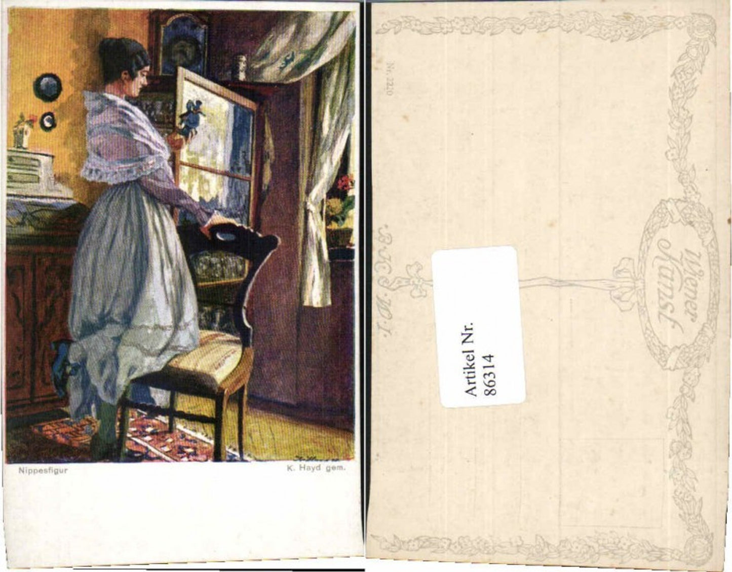 86314,Karl Hayd Nippesfigur Frau Kleid Thonet B.K.W.I 2220