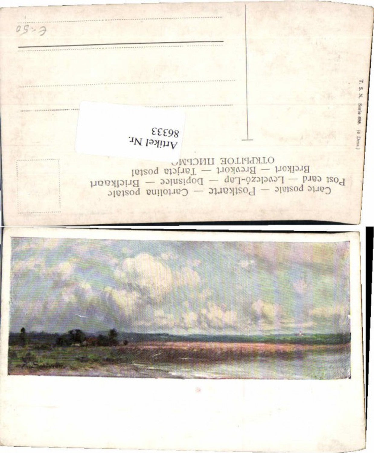 86333,A. Splitgerber Sonnige Landschaft Theo Stroefer 686