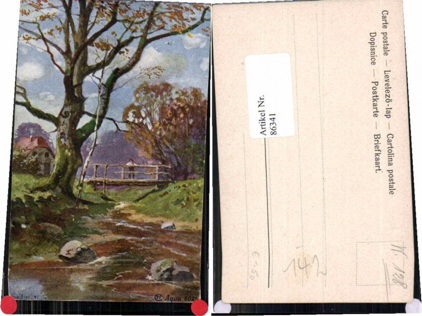 86341,Splitgerber jun. Brücke Bach Baum