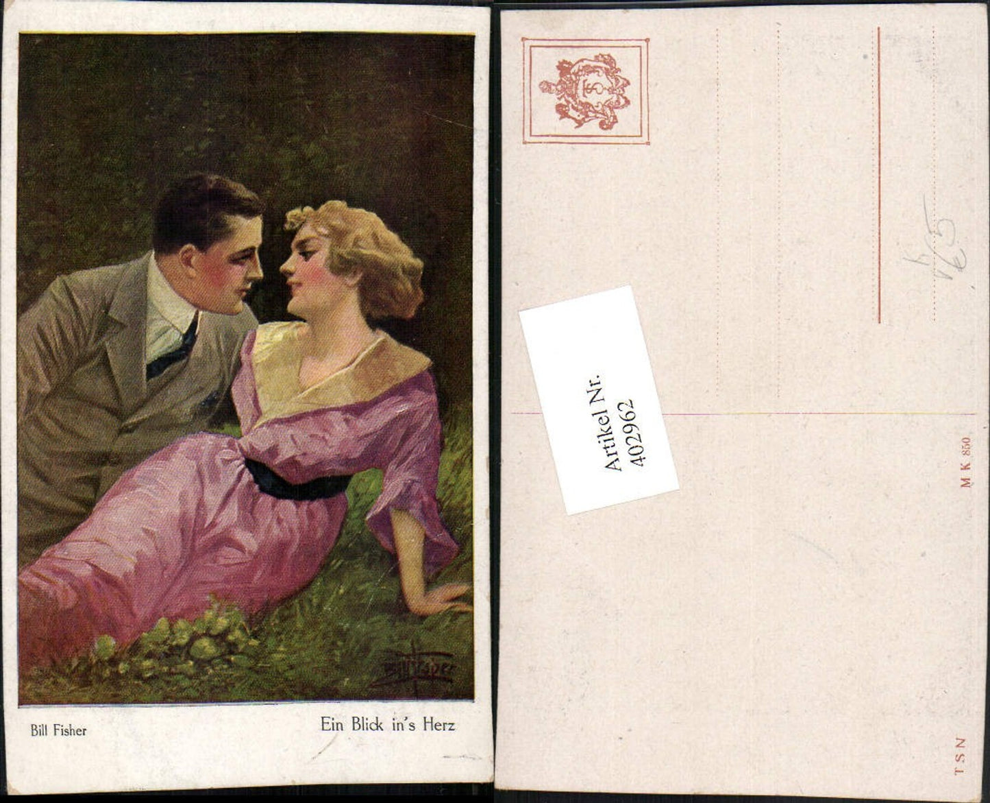 402962,Theo Stroefer 850 Künstler Bill Fisher Ein Blick ins Herz Liebe Paar