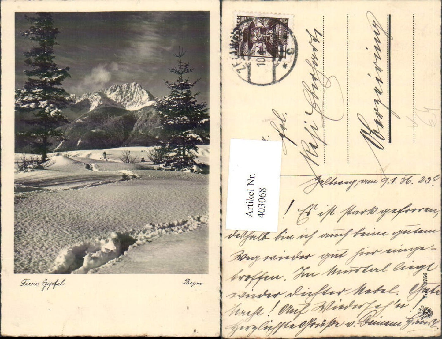 403068,Fotokunst Begro 3756 Ferne Gipfel Winterlandschaft Bergkulisse