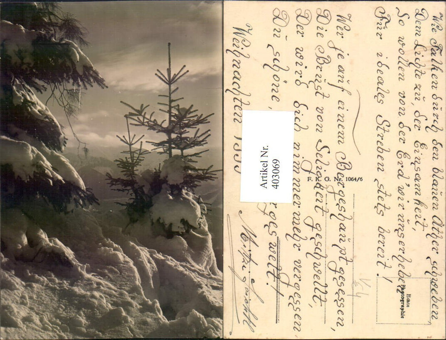 403069,Photographic Art FKG 1064/6 Motif: Mountain scenery, winter scene