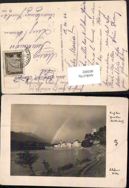 403092,Photographic Art Dr. Defner 58a Rattenberg After the thunderstorm Partial view of the river