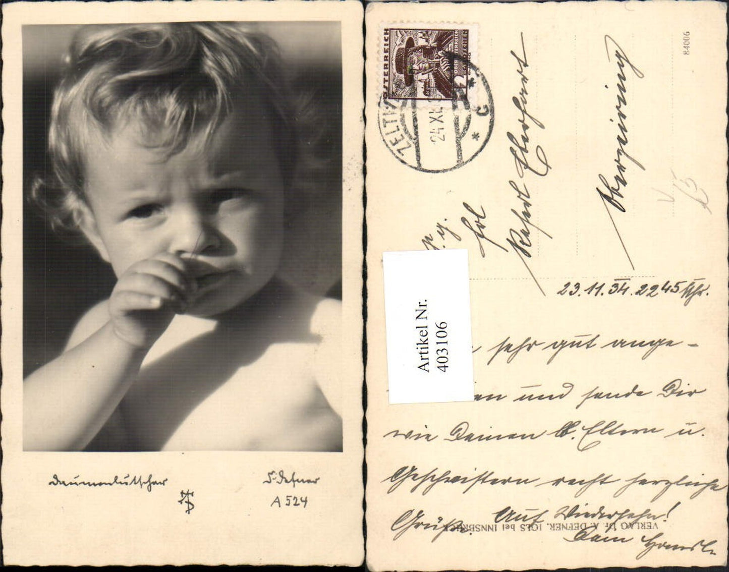 403106,Photographic Art Dr. Defner A524 Thumb Sucker Child