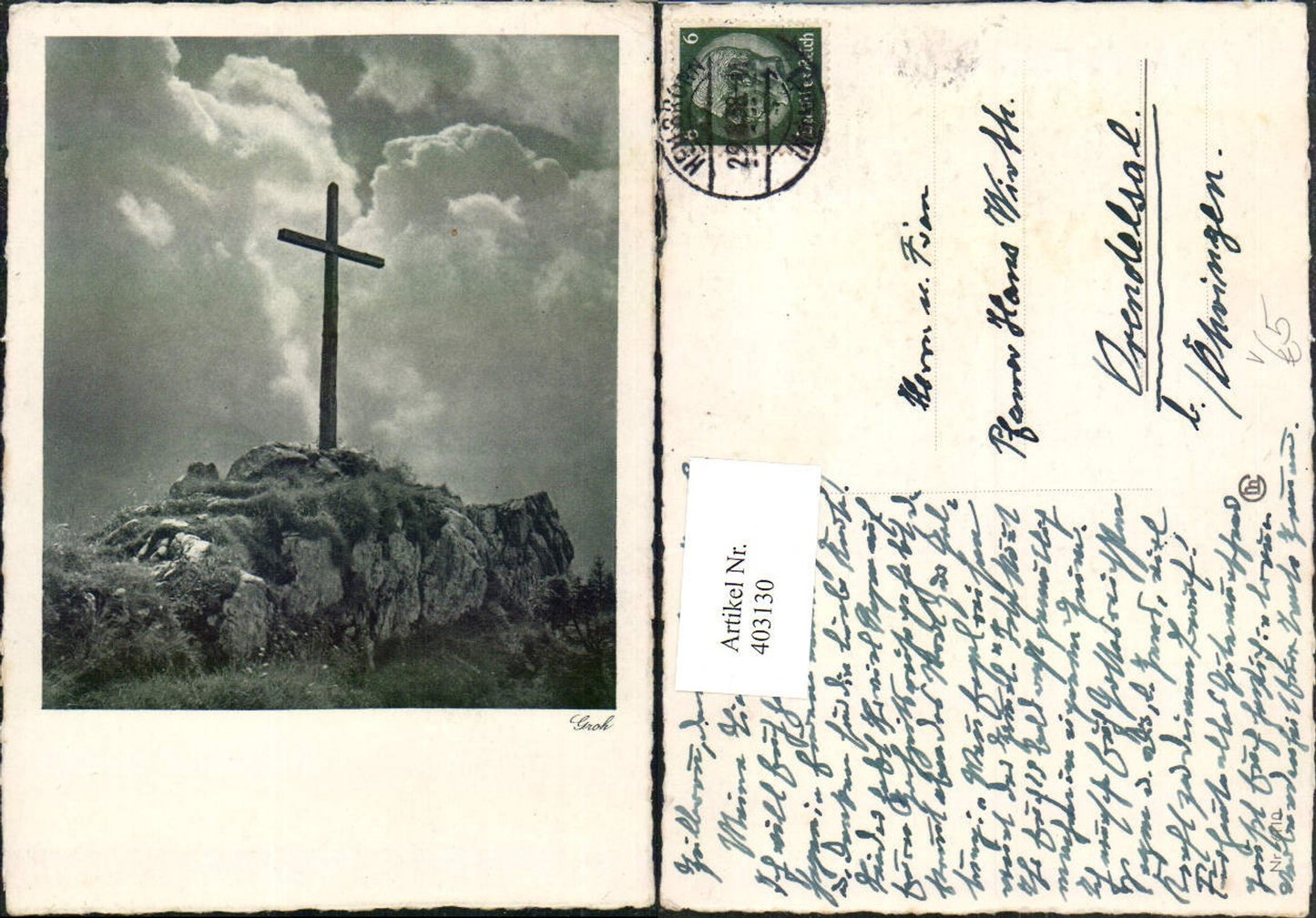 403130,Fotokunst Groh 6110 Gipfelkreuz Berggipfel Kreuz