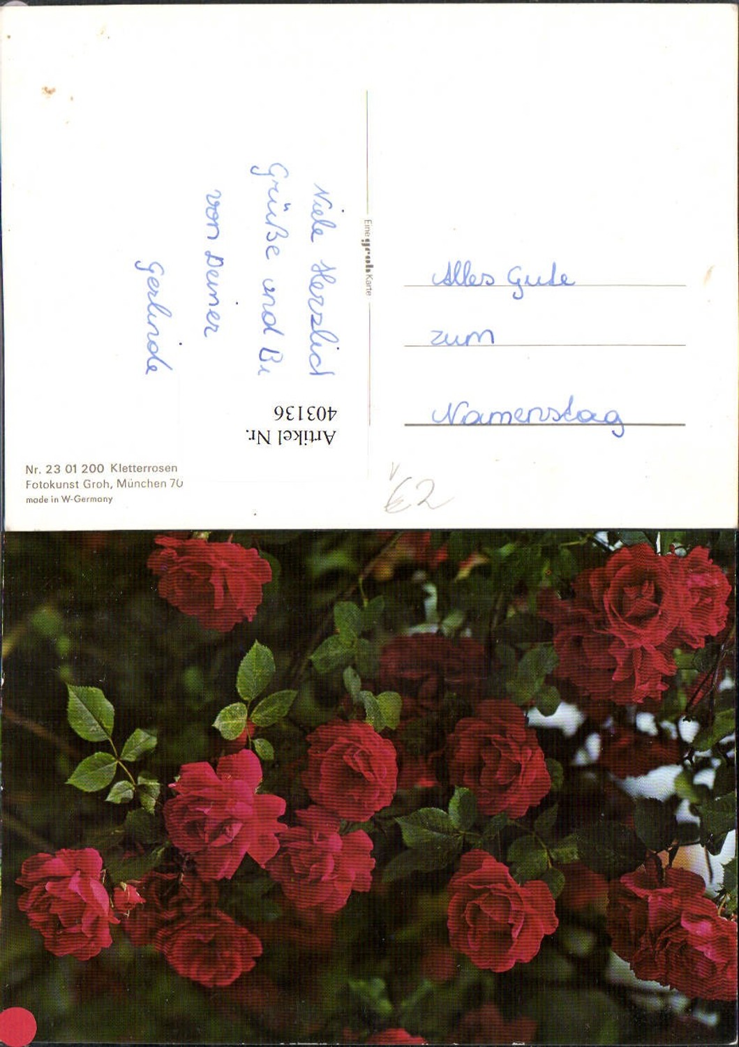 403136,Fotokunst Groh 2301200 Kletterrosen Rosen