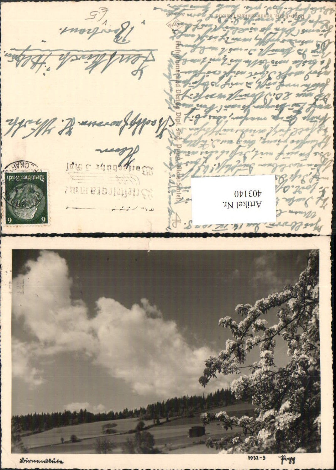 403140,Popp Verlag 3932/3 Birnenblüte Birnbaum Baumblüte