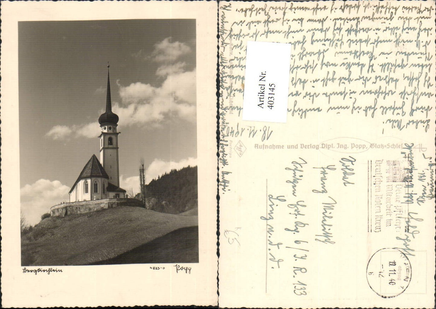403145,Popp Verlag 4823/0 Bergkirche Kirche