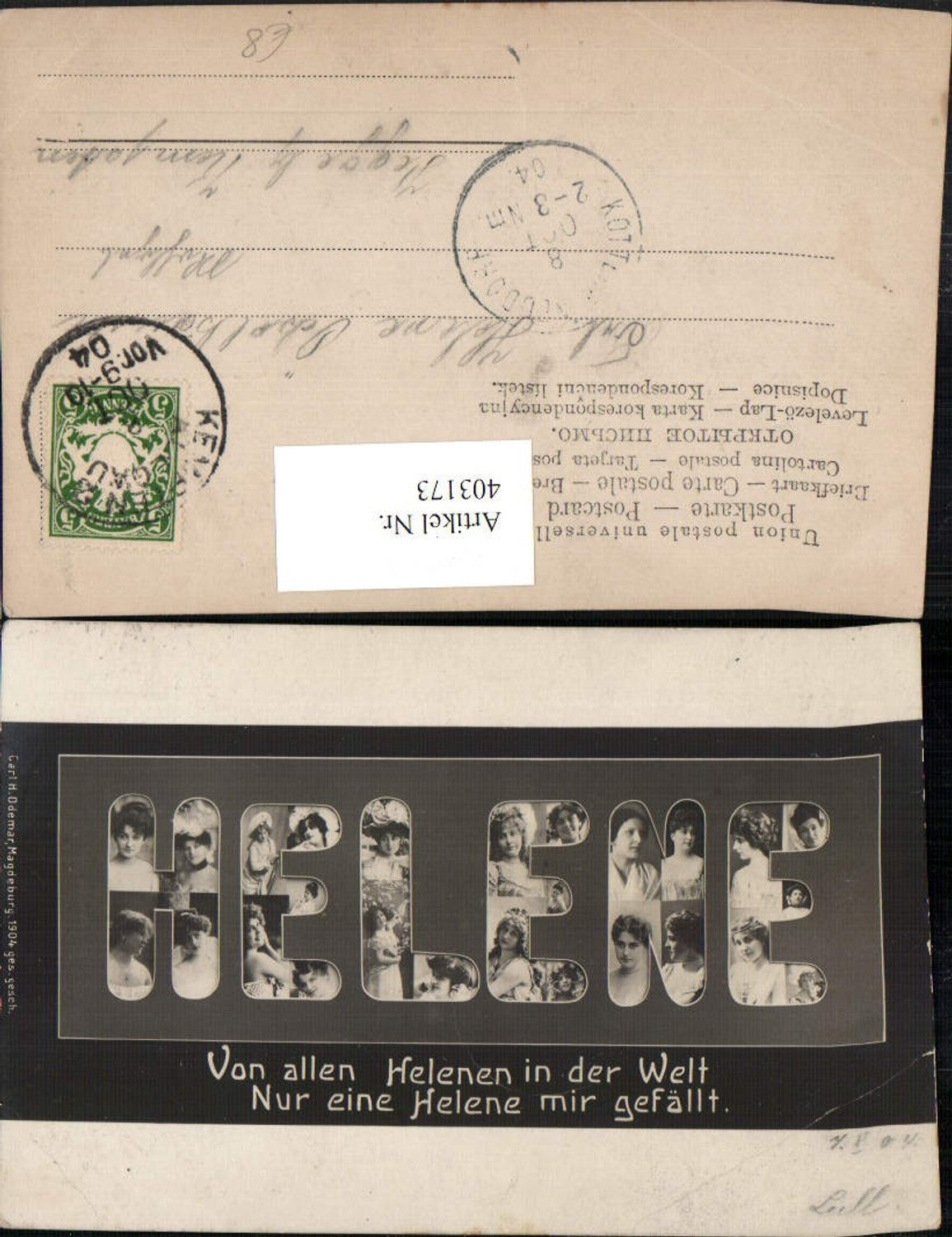 403173,Fotomontage Helene Buchstaben Collage Portraits