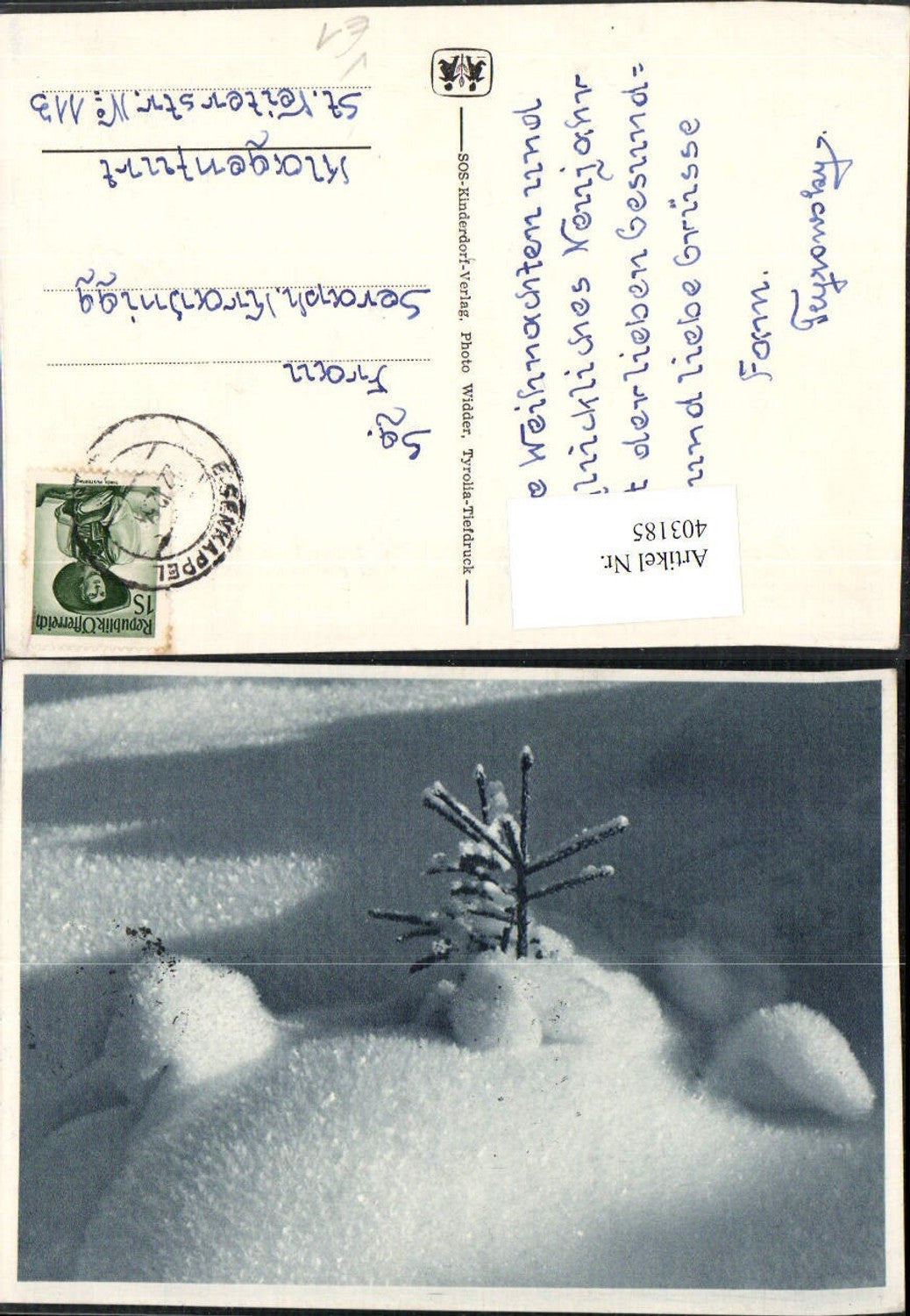 403185,SOS Kinderdorf Kleiner Tannenbaum Schnee Winter