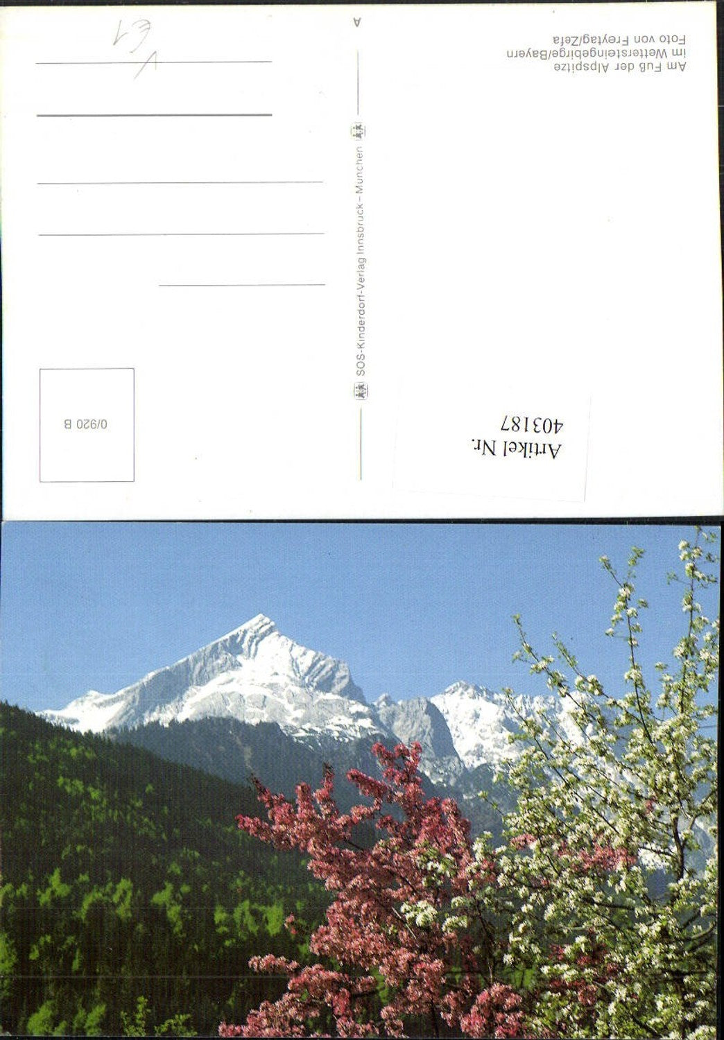403187,SOS Kinderdorf 0/920 B Am Fuß der Alpspitze im Wettersteingebirge Bergkulisse