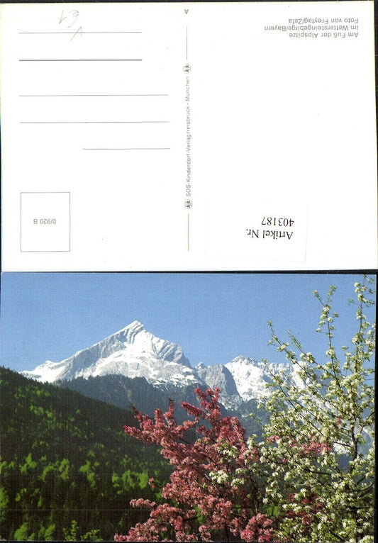 403187,SOS Kinderdorf 0/920 B Am Fuß der Alpspitze im Wettersteingebirge Bergkulisse