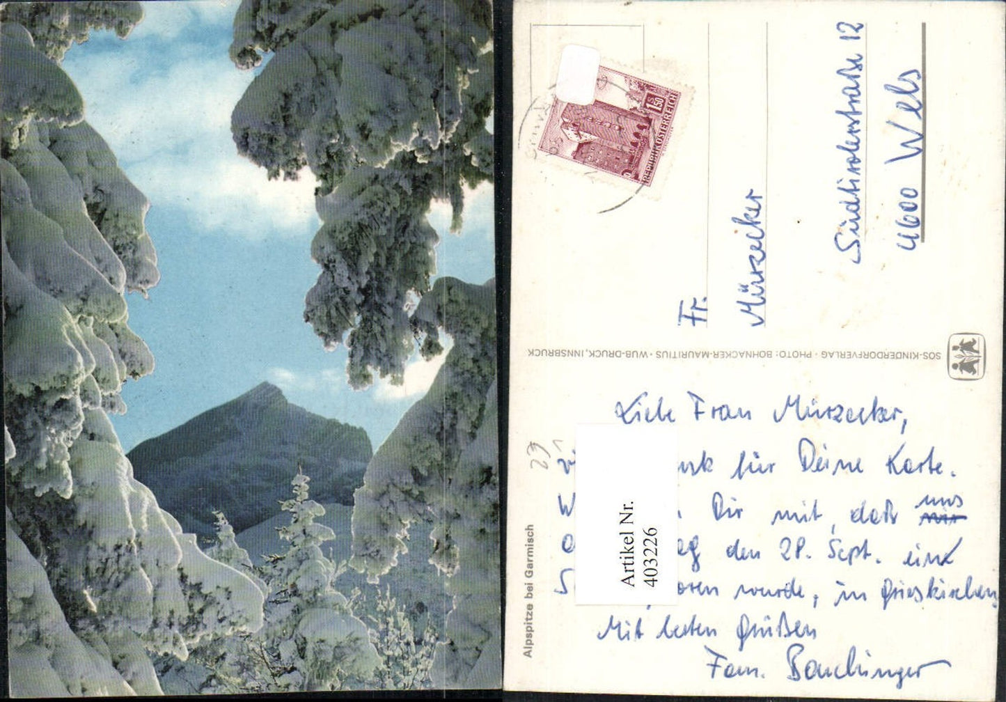 403226, SOS Children's Village Alpspitze near Garmisch, mountain scenery, winter picture