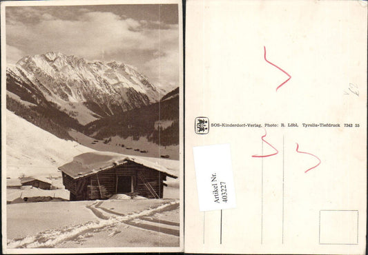 403227, SOS Children's Village Winter Landscape Hut Mountain Scenery