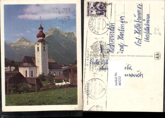 403232, SOS Children's Village Lofer Church with Steinbergen mountain backdrop