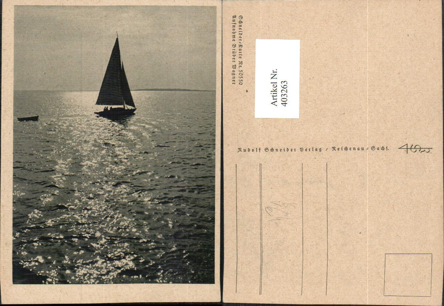 403263,Fotokunst Brüder Wagner Meer Segelboot pub Schneider Verlag 50550